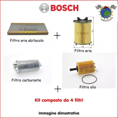 Kit filtri tagliando - filtri, bosch