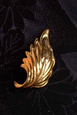 Spilla Vintage Aste Foglia Oro