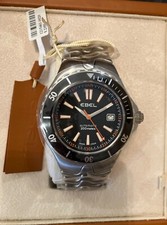 NUOVO OROLOGIO SUBACQUEO EBEL AUTOMATIC GENTS 1911 SPORTWAVE 200M ACCIAIO MAI INDOSSATO SET COMPLETO