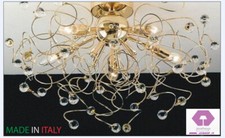 plafoniere lampade soffitto oro 5 luci moderno nuovo ingresso salotto studio 