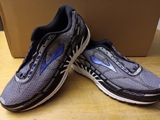 Scarpe da corsa sportive Brooks Dyad 8 uomo taglia 11 D grigio nero bianco sneakers