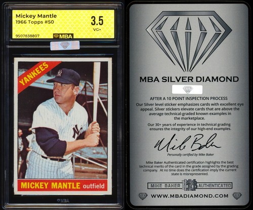 1966 topps mickey mantle - 1966,