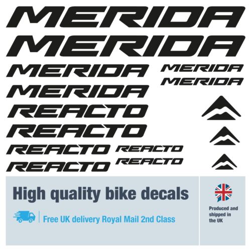 Merida reacto etichette - etichette, bici