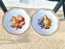 Set: 2 piatti antichi frutta