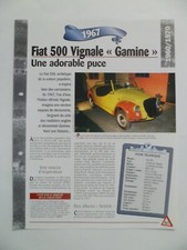 CARTE FICHE AUTO FIAT 500