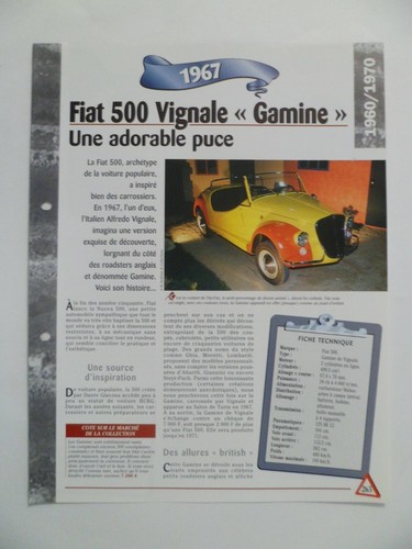 Carte fiche auto fiat - fiche,