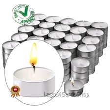 Candele bianche tonde set 100 - bianche,
