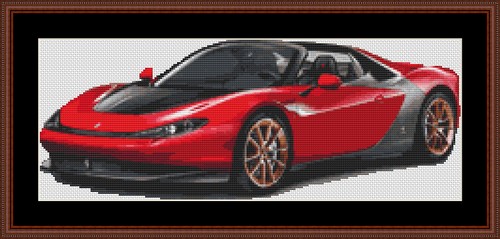 Splendido kit punto croce auto