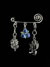 Spilla Kilt Vintage In Argento