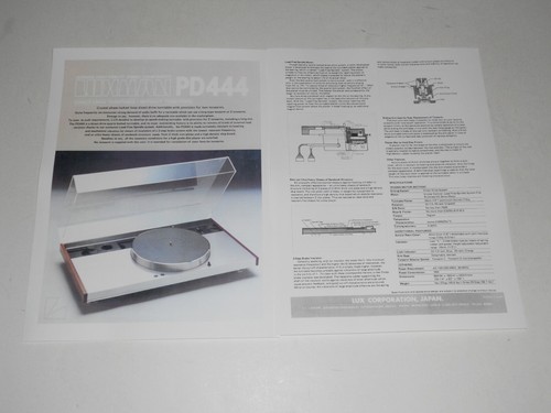 Brochure giradischi luxman - giradischi,