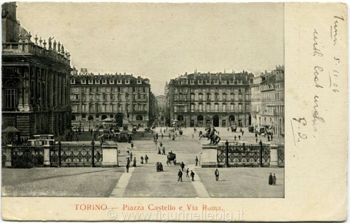 1906 torino vista - vista, piazza
