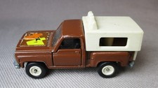 TOMY Tomica Pocket Cars Chevrolet Pickup Camion Camper Porte Apertura Marrone XLNT!