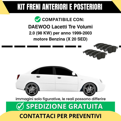 Pastiglie freno ant post - +,