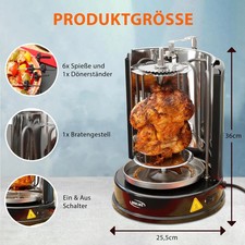Griglia per kebab - 1.400, w