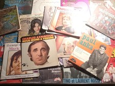 Lotto 27 Dischi 45 Giri Produzione Francese Aznavour Anka