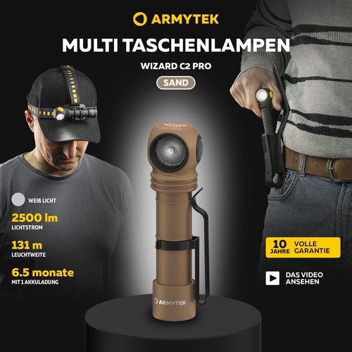 Torcia led potente - potente, armytek