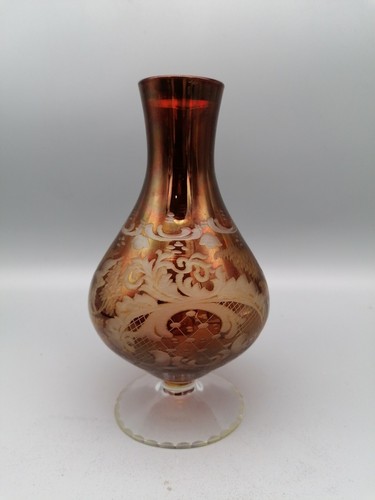 Vaso vetro molato - vaso, in