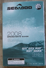 SEA DOO 219000525 OPERATOR'S GUIDE GTI GTX RXP WAKE 2008