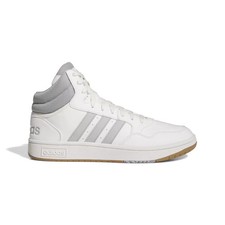 SCARPE ADIDAS HOOPS 3.0 MID IG5568 BIANCO GRIGIO ALTE SNEAKERS ORIGINALI