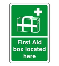 Cassetta di pronto soccorso situata qui - segnaletica di sicurezza - per uso interno/esterno PVC, Sticke