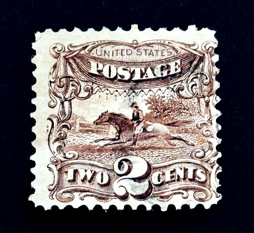 Francobollo usa 1875 pony - -,