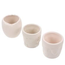  3 pezzi di vasi da fiori in