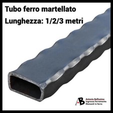 Tubolare rettangolare in ferro battuto tubo martellato barra di (diverse misure)