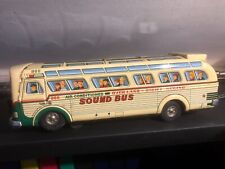 1964 TM MODERN TOYS 3156B SOUND BUS JAPAN LATTA ALIMENTATO A BATTERIA CON SCATOLA ORIGINALE