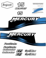 Decalcomanie blu Mercury 15hp
