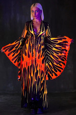 Badinka Unisex AdultiFirestarter Rosso Unisex Spolverino a Rete UV attivo Taglia M/L