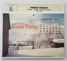 Calendario pubblicitario 1963