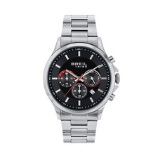 Orologio Uomo BREIL Tribe KART EW0658 Chrono Bracciale Acciaio Nero