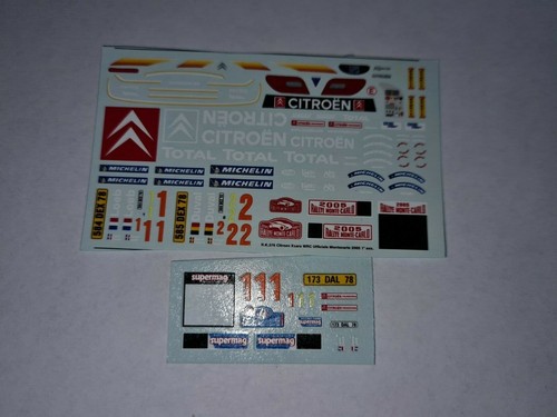 Decal racing43 citroen - 1:43,