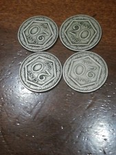 4 monete esagono 1918 1919  visibile conio precedente coniate su 20 cent umb 1  