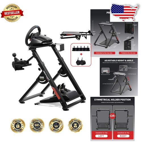 Racing wheel stand - deep, black