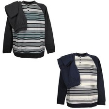 Pigiama uomo lungo invernale Punto Milano felpato fino a 5XL calibrato Somma 103