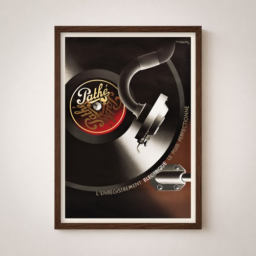Poster grammofono pathe - grammofono,