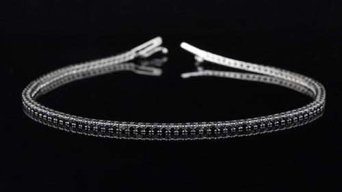 Tennis bracciale oro bianco - tennis,