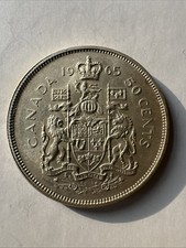 1965 Canadian 50 Cent Half