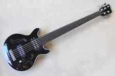 Basso Elettrico Cromato Hardware Fretless Tastiera Corpo Semivuoto
