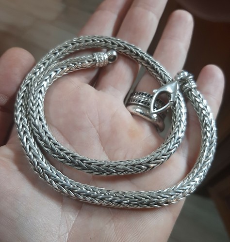 Collana uomo argento - collana, 925