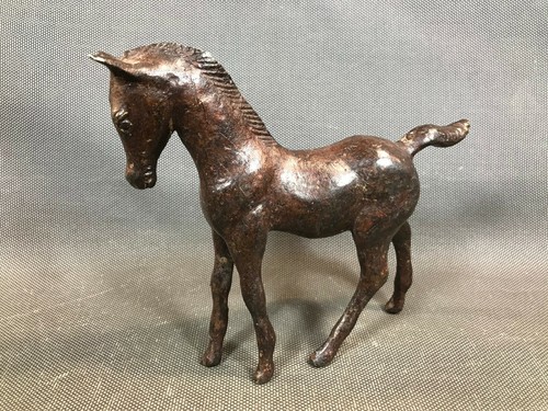 Antica statuetta cavallo in - statuetta, di