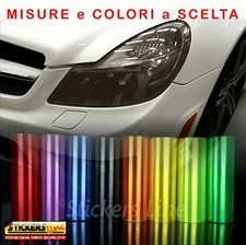 Pellicola adesiva colorata oscurante per faro fanali fari luci auto moto camper