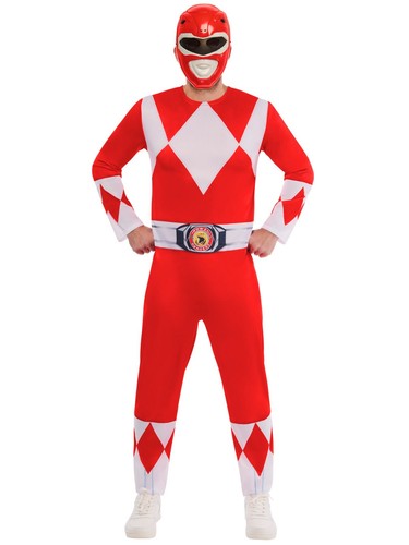 Costume ranger rosso adulto - rosso,