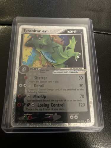 Carta pokemon tyranitar - tyranitar, ex