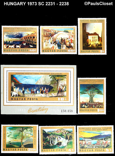 Ungheria 1973 2231 2238 - sc, 2231-2238