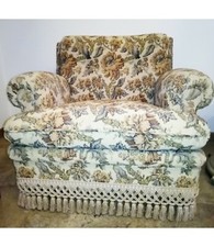 POLTRONA da salotto - soggiorno - studio Tessuto a fiori