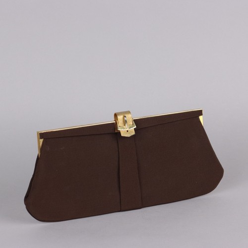 Pochette vintage tela marrone - pochette,
