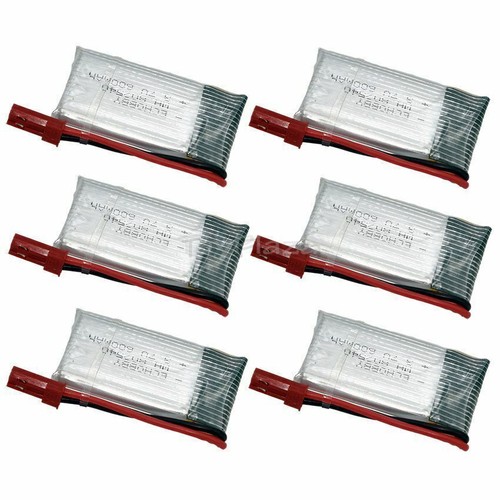 6pcs 600mah 25c li - 600mah, 3.7v