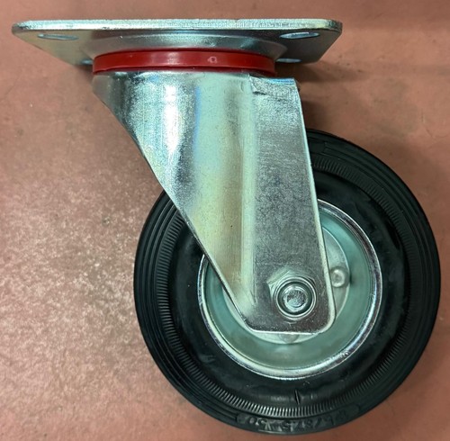 Ruota gomma 125 con - 125, mm.